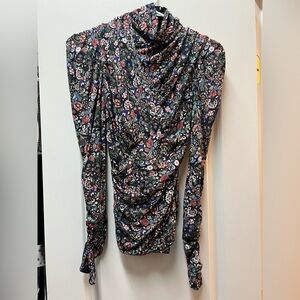 NWOT Isabel Marant Multicolor Patterned Long Sleeve Top - size 36